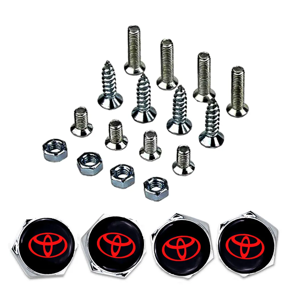 Toyota Car License Plate Frame Screws 1