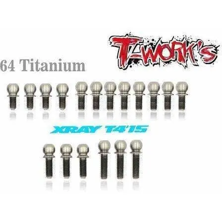 Tworks Titanium  Ball Stud Sets 1