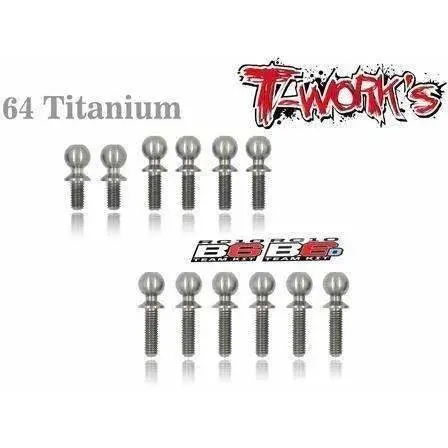 Tworks T64 Titainum Ball Stud Set For B6 Series 1