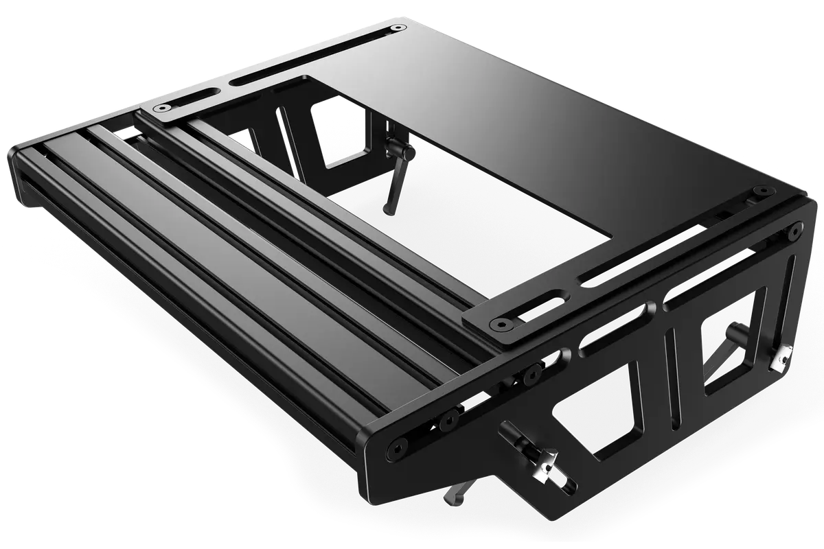 Universal Tr-One Pedal Mounting System Including Mounting Profile And Heel Rest 2