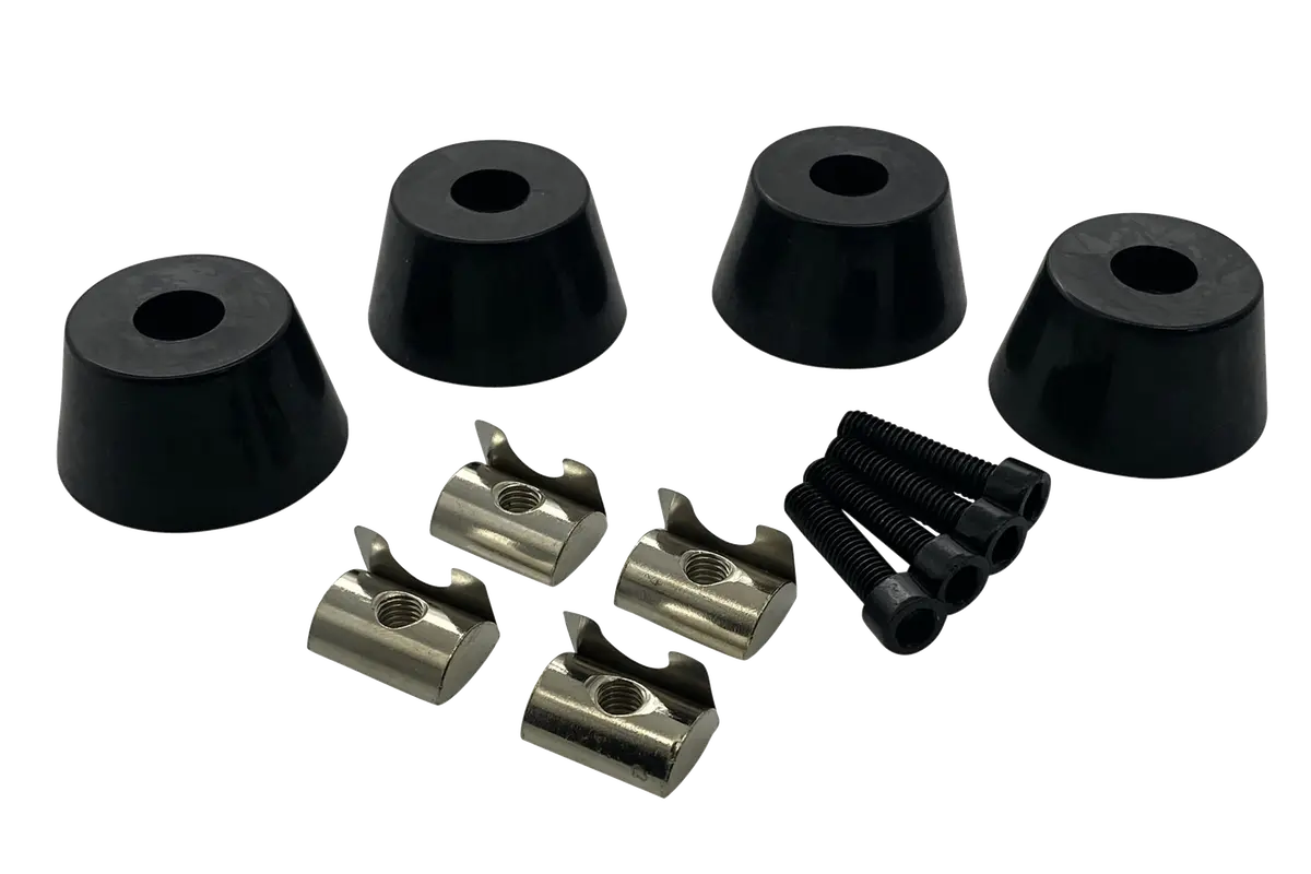 4-Piece Rubber Feet Floor Protectors Set 1