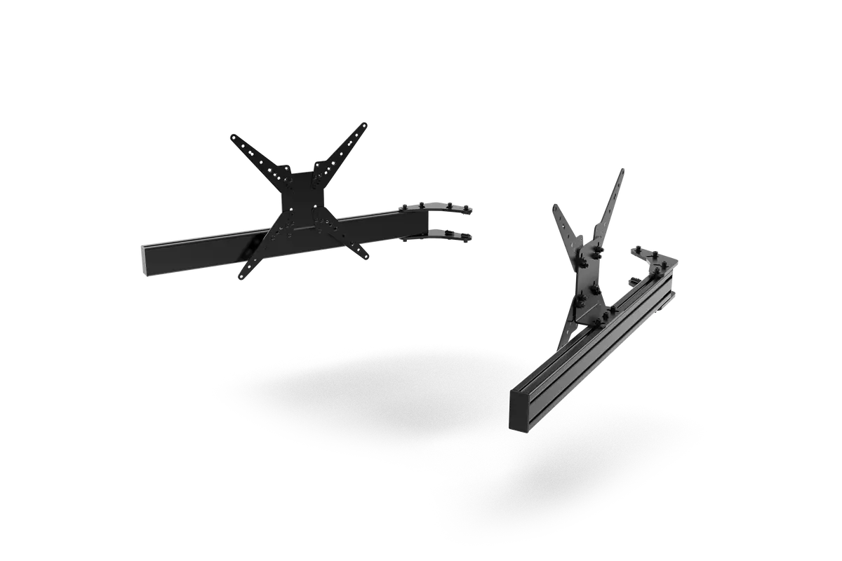 980Mm/38.58" Triple Monitor Add-On Arms With Vesa Mounts 1