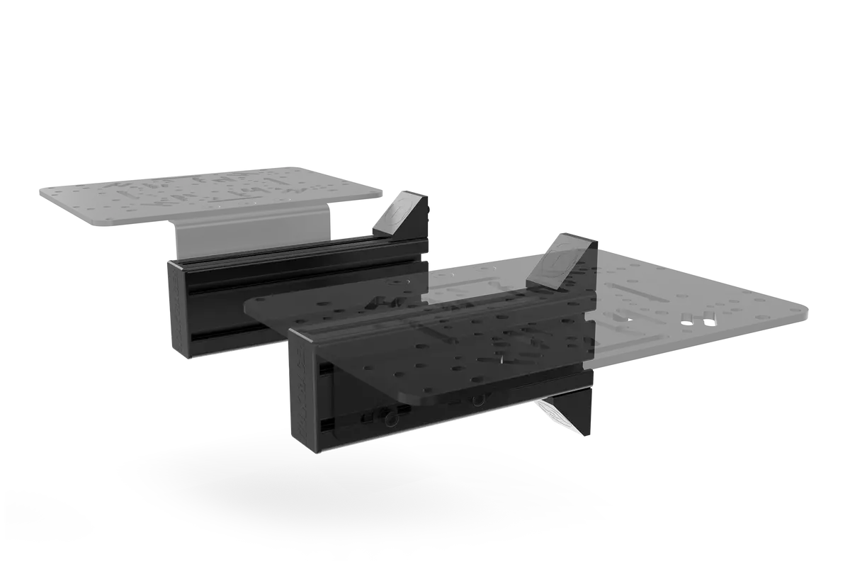 Set Of 2 Universal Side Supports – 240Mm (80×40Mm) For Sim Racing & Flight Sim Rigs 1