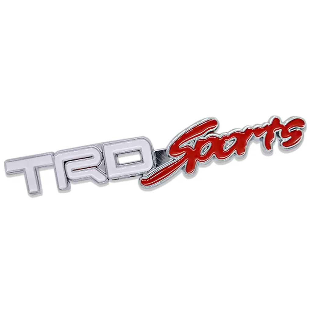 Car Sticker 3D Metal Sticker Trd Sports 1.6Cm X 14 Cm 1