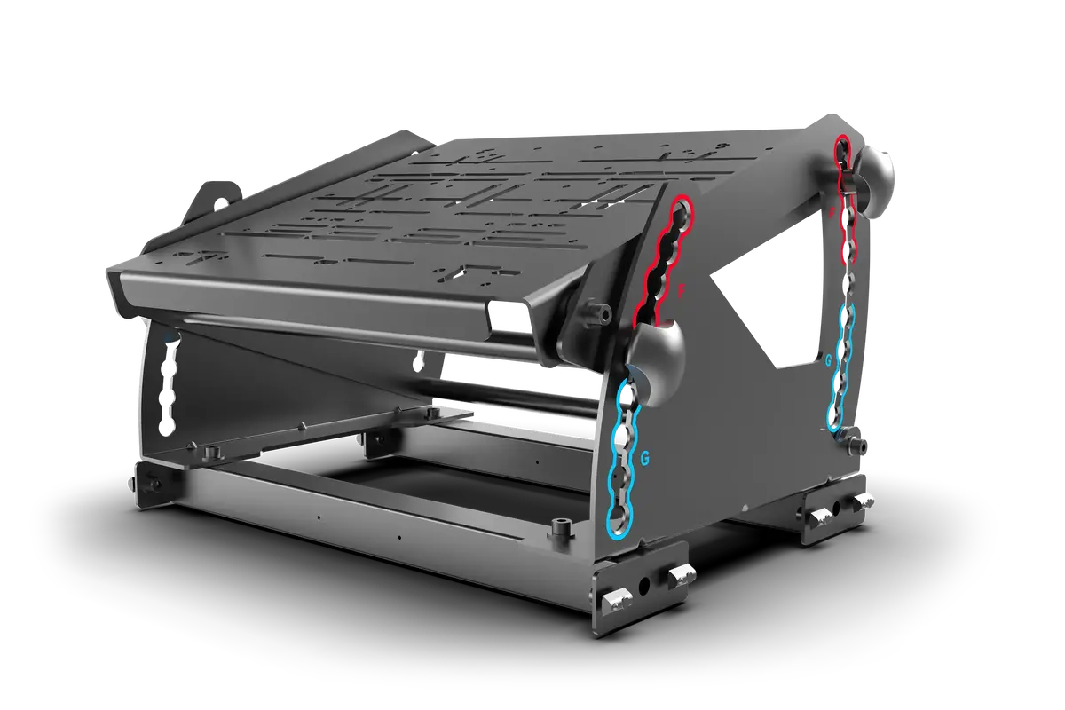 Trak Racer Trx Formula Gt Hybrid Pedal Mount System For Extruded Aluminium Cockpits 1