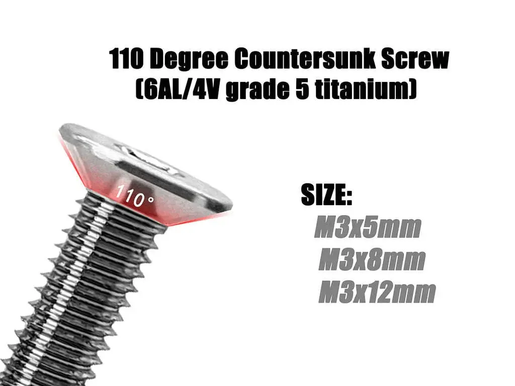 Tss-10Dc 3Mm X 5/8/12Mm 110 Degree Countersunk Screw 1