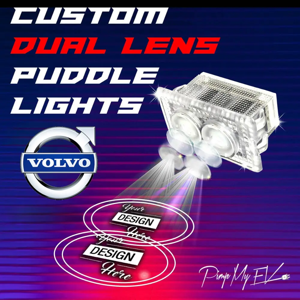 Custom Led Courtesy Door / Side Mirror Projector Puddle Lights For Volvo 1