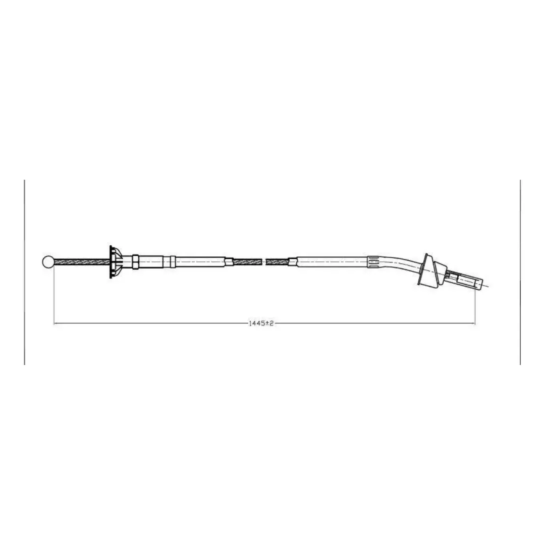 Clutch Cable For Vw Golf I / Citigolf / Jetta I (Anropa Cc92-212) 1