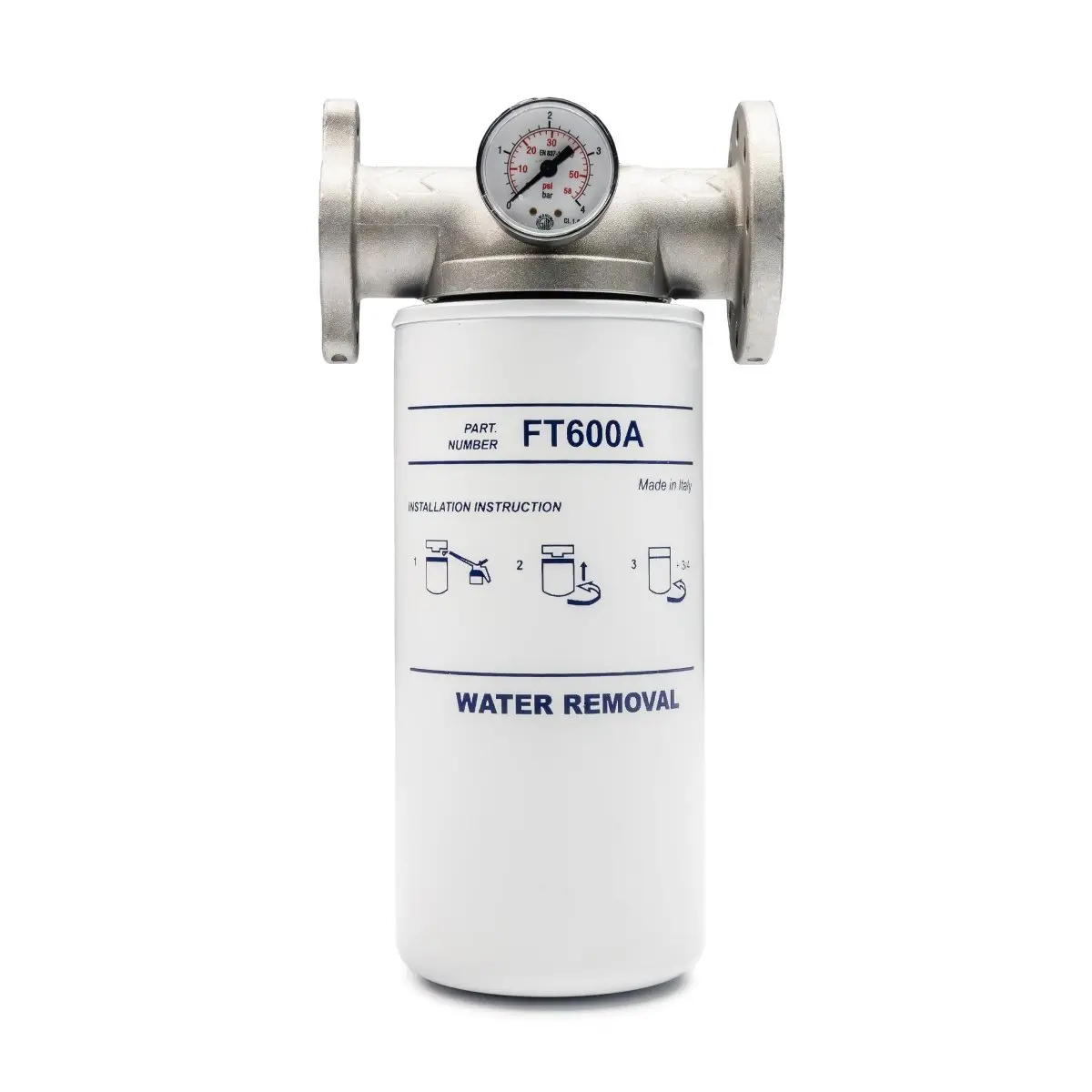 Adam By Piusi Filter 25Mm 60Lpm With Pressure Gauge Particulate And Water Removal 1