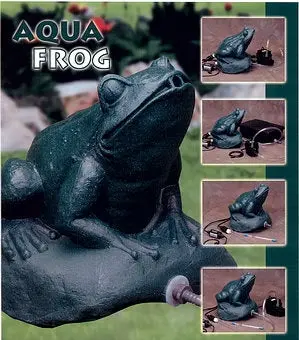 Aqua Ultraviolet Frog Statuary Uv Models 1