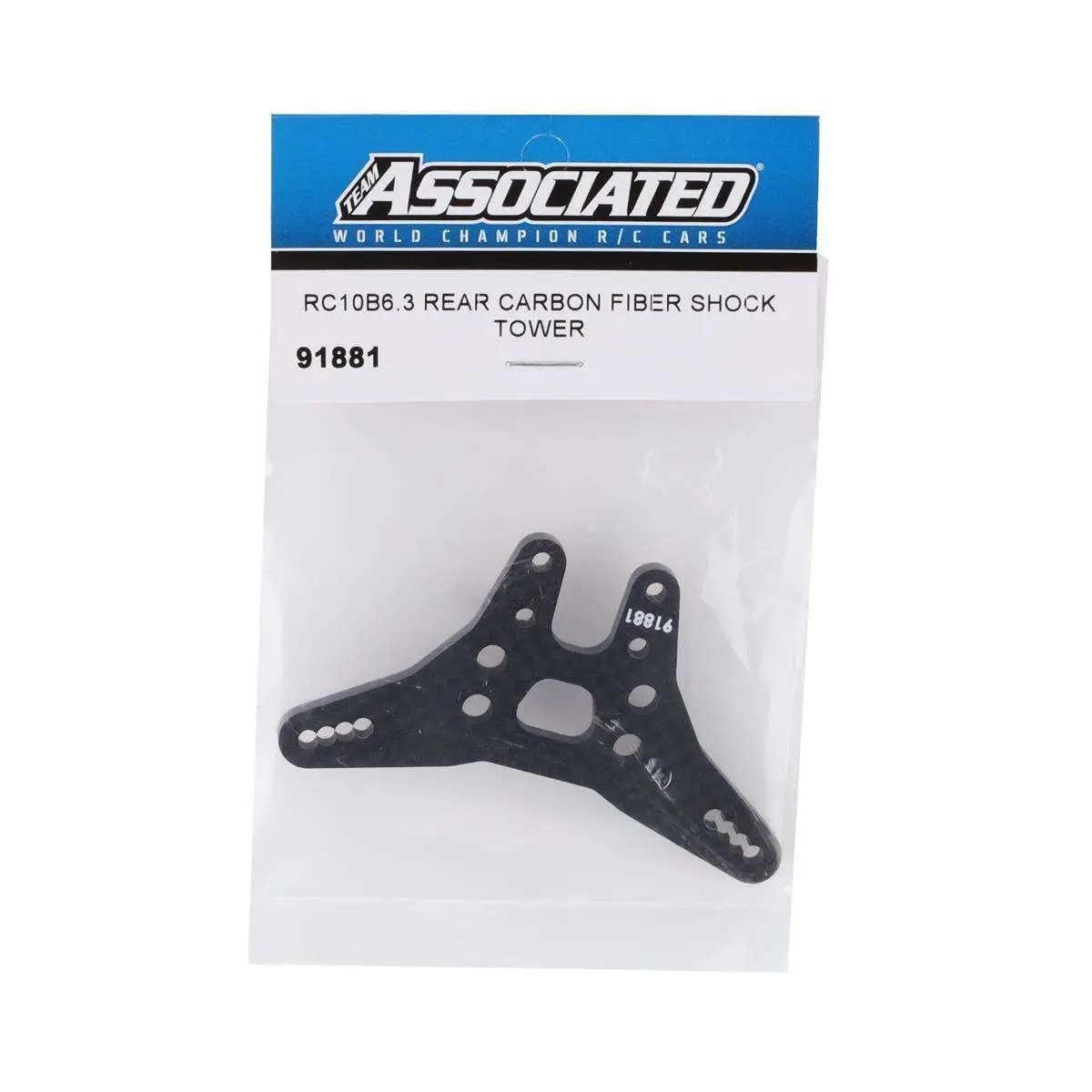 Team Associated Rc10b6.3 Carbon Fiber "Wide Gull-Wing" Rear Shock Tower 1