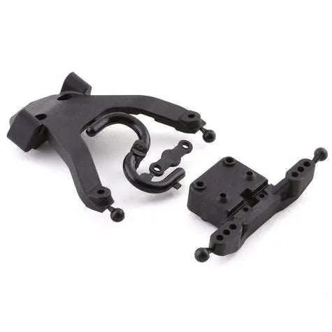 Team Associated Rc10b6.3 Front Top Plate & Ballstud Mount (Plastic Or Carbon) 1