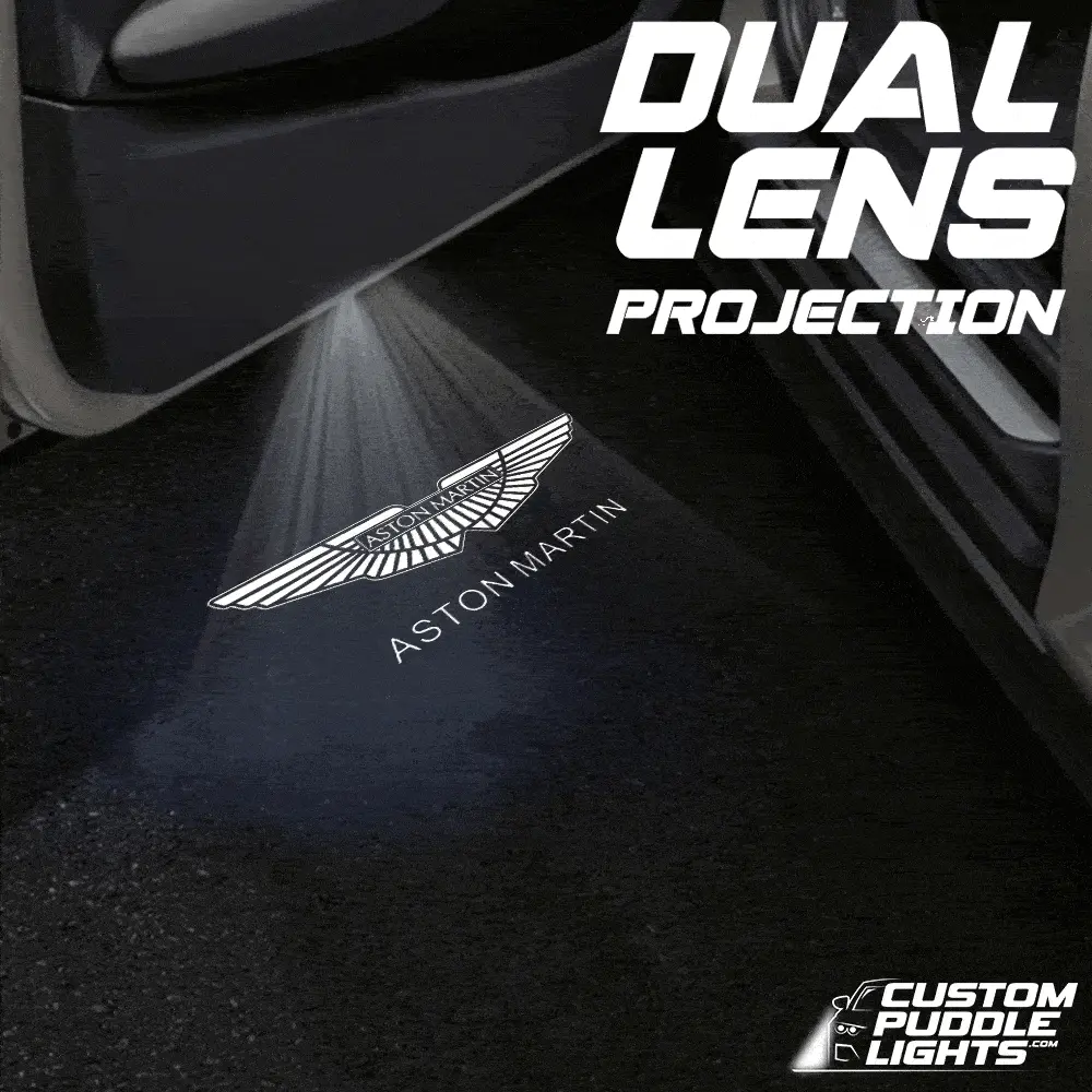 Aston Martin Vantage Am6 Dynamic Dual Lens Premium Door Puddle Lights Multiple Designs 2018–2026 1