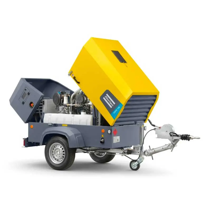 Atlas Copco Xas 138 Air Compressor High Capacity 250Cfm 102Psi Portable Towable 1