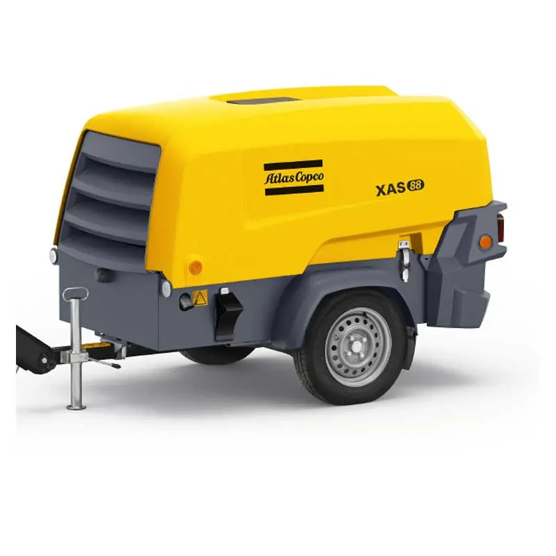 Atlas Copco Xas 48 Kd Air Compressor 90Cfm 100Psi Portable Towable 1