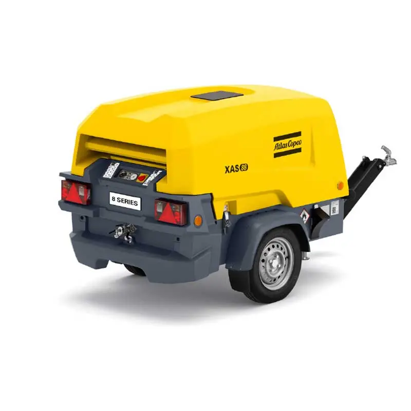 Atlas Copco Xas 68 Kd Air Compressor 135Cfm 100Psi Portable Towable 2