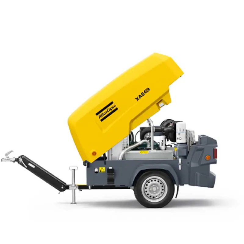 Atlas Copco Xats 68 Kd Air Compressor 135Cfm 150Psi Portable Towable 2