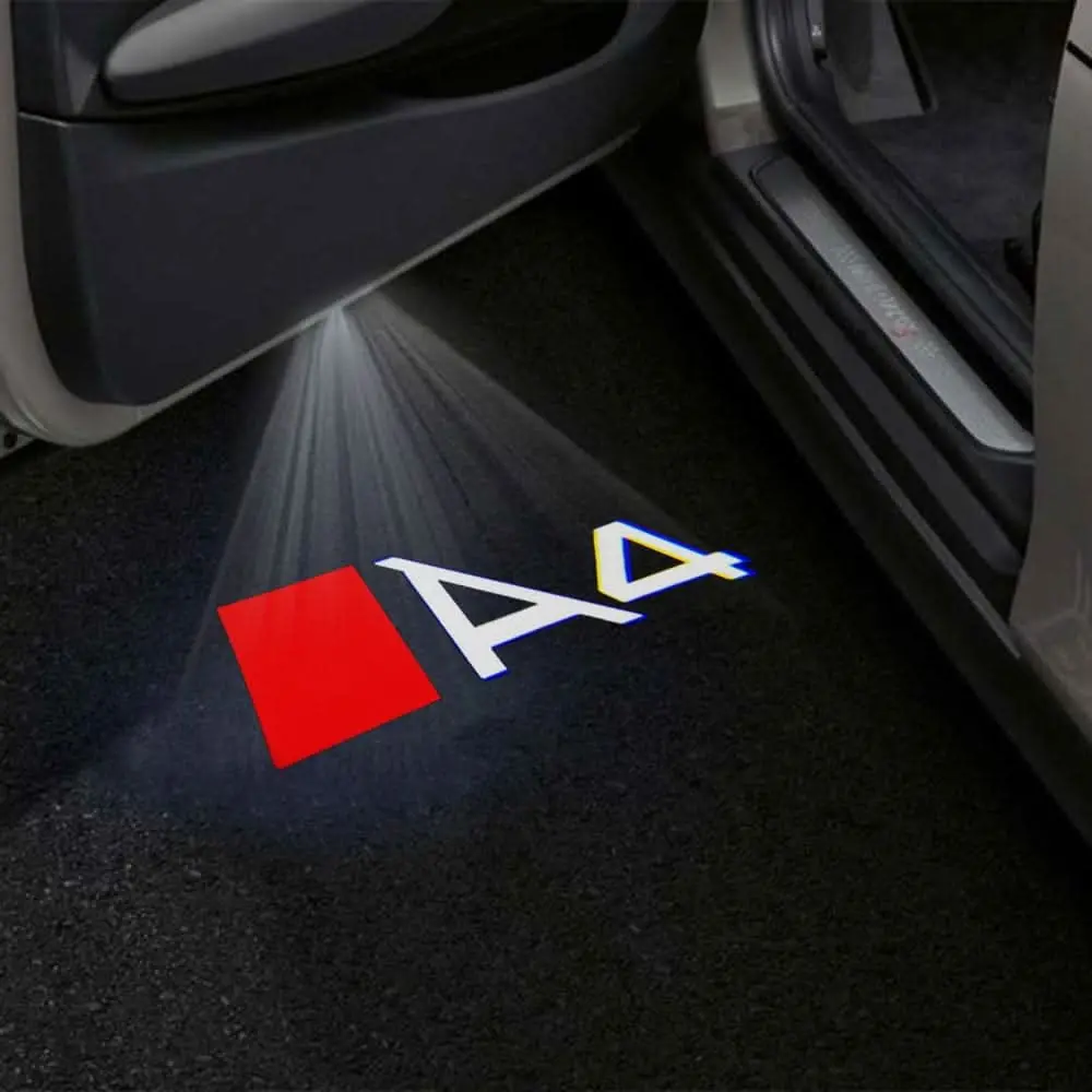Audi A4 Premium Door Puddle Lights Multiple Designs 2001-2026 1