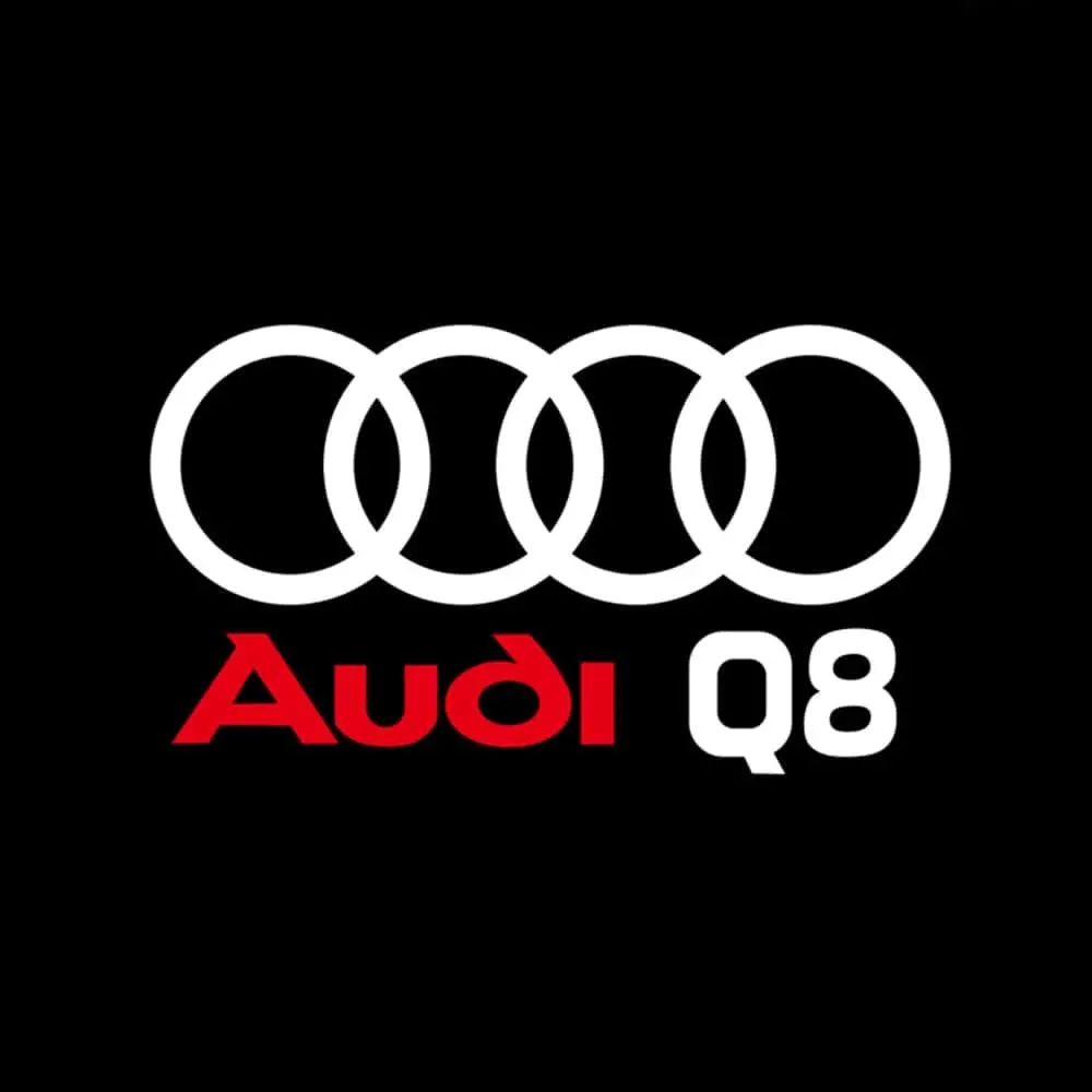 Audi Q8 Dynamic Dual Lens Premium Door Puddle Lights Multiple Designs 2018-2026 2