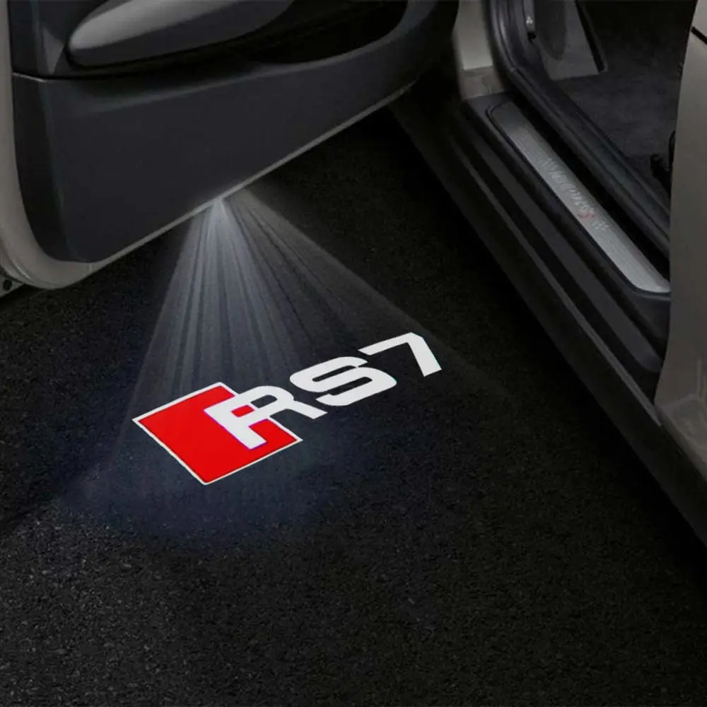 Audi Rs7 Premium Door Puddle Lights Multiple Designs 2013-2019 1