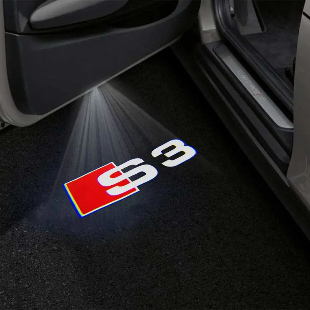 Audi S3 / Rs3 Premium Door Puddle Lights Multiple Designs 1999 - 2026 1