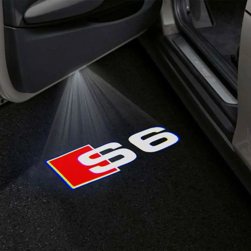 Audi S6 Premium Door Puddle Lights Multiple Designs 2006- 2026 1
