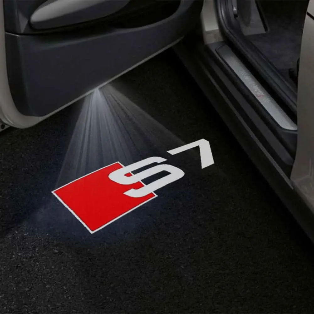 Audi S7 Premium Door Puddle Lights Multiple Designs 2012-2026 1