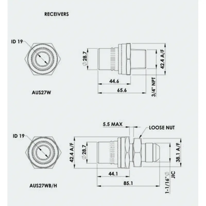 Banlaw Classic Crankcase Fluid Transfer Couplings 2