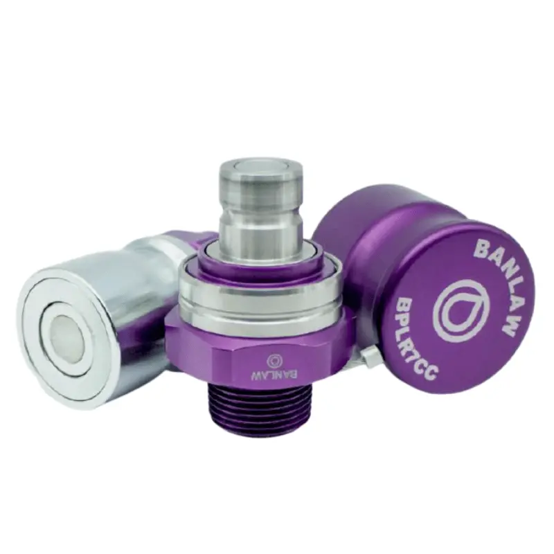 Banlaw Purple Size 7 Fluid Transfer Flush Face 1