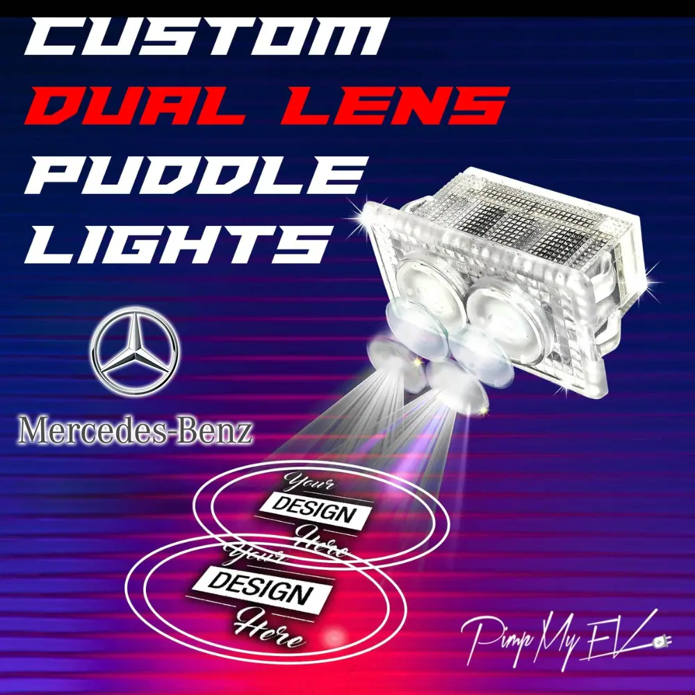 Custom Dual Lens Led Courtesy Door Projector Puddle Lights For Mercedes-Benz 1