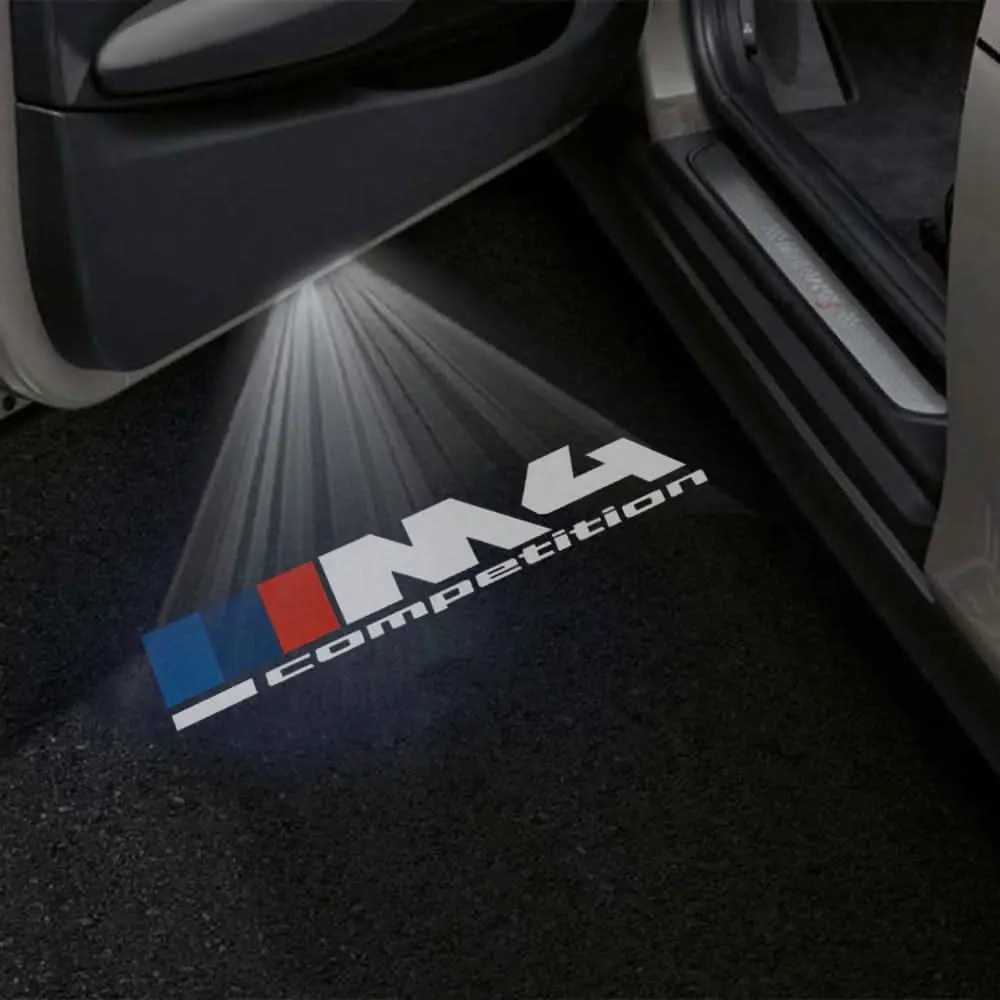 Bmw M4 2Nd Gen Premium Door Puddle Lights Multiple Designs 2020-2026 3