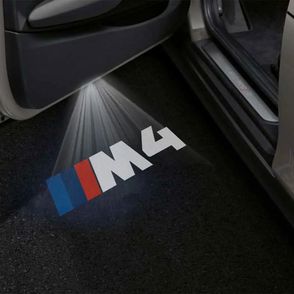 Bmw M4 1St Gen Premium Door Puddle Lights Multiple Designs 2014-2020 1