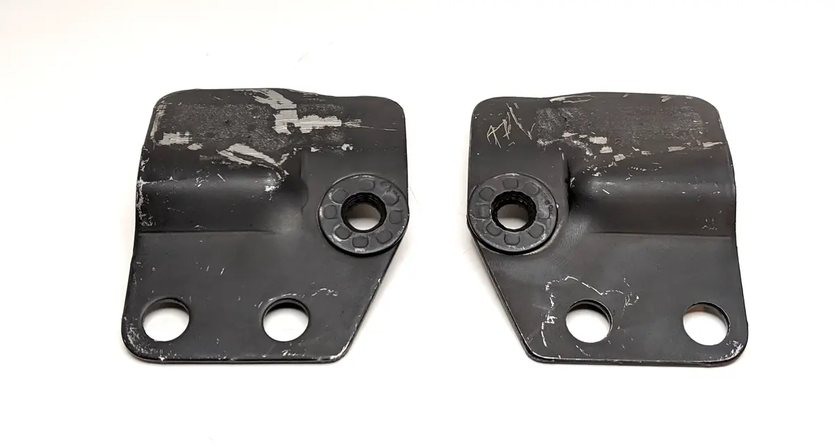 Pair Of Bonnet Lock Plates 1