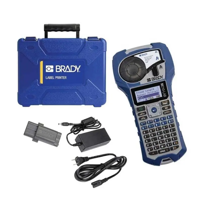 Brady M210 Lab Printer Bundle With Battery, Ac Adapter & Hard Case 1