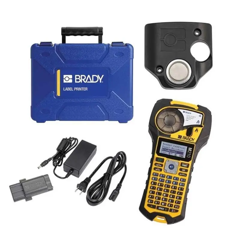 Brady M210 Printer Bundle With Battery, Ac Adapter, Hard Case & Magnet 1