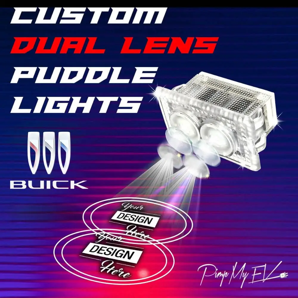 Custom Dual Lens Led Courtesy Door Projector Puddle Lights For Buick 1