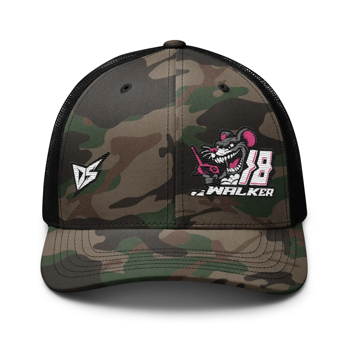 'Ready To Race' Dirt Oval Rc Racing Custom Embroidered Snapback Camouflage Trucker Cap V2 1