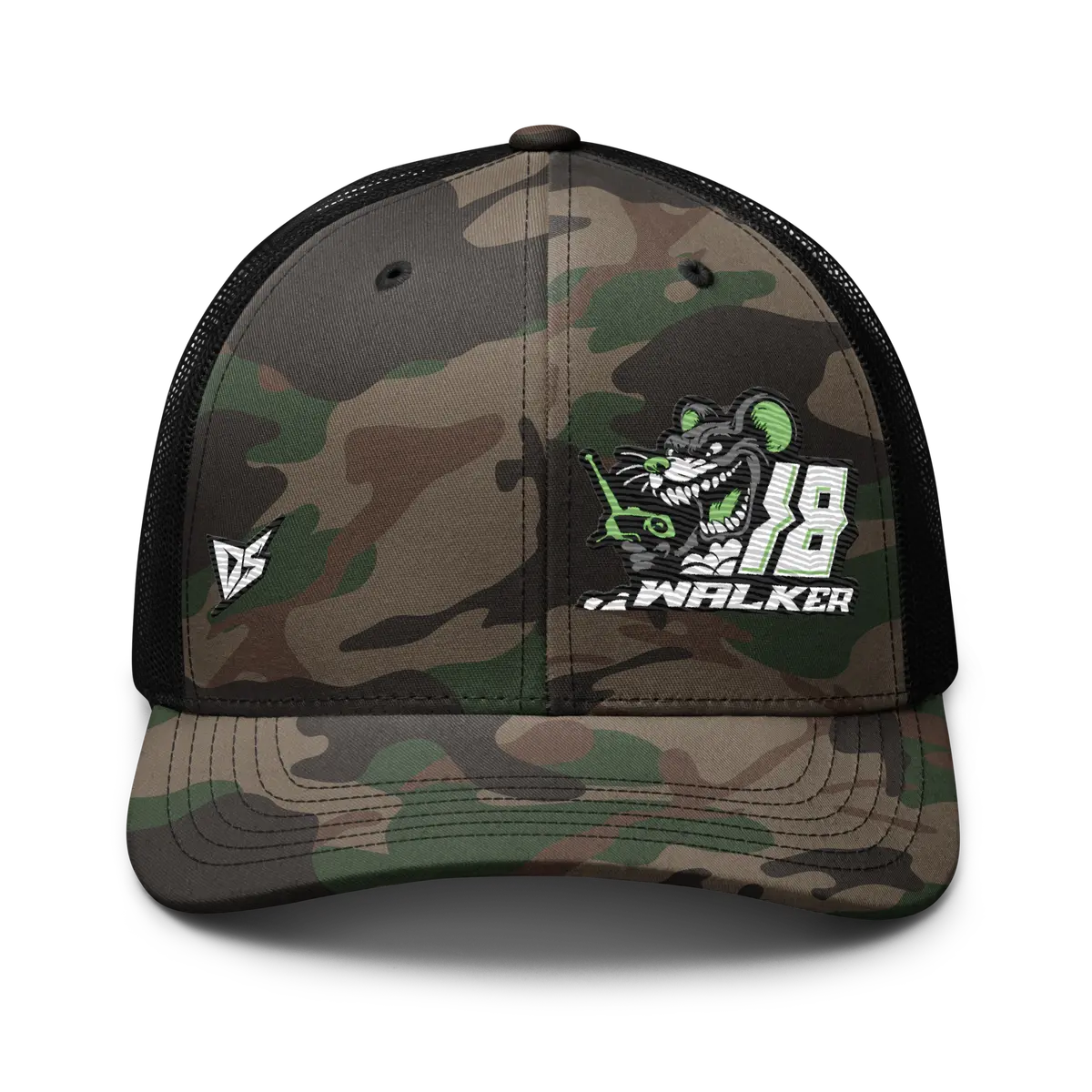 'Ready To Race' Dirt Oval Rc Racing Custom Embroidered Snapback Camouflage Trucker Cap V3 1
