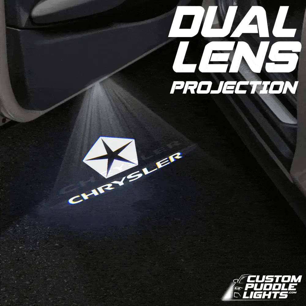 Chrysler Sebring 2Nd/3Rd Gen Dynamic Dual Lens Premium Door Puddle Lights Multiple Designs 2001-2010 1