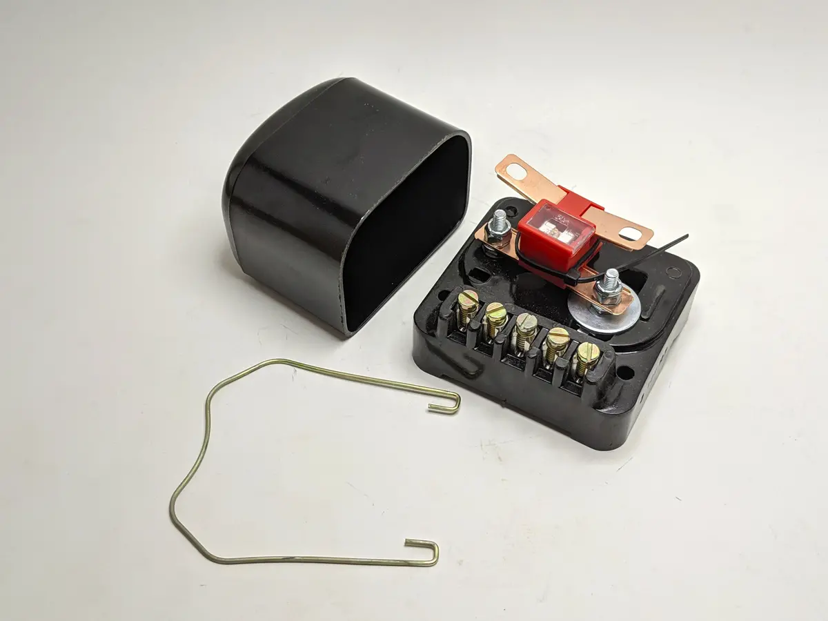 Spridget Dummy Regulator With Screw Terminals-Fused Link For Alternator Upgrade (948-1098 Cars) 1