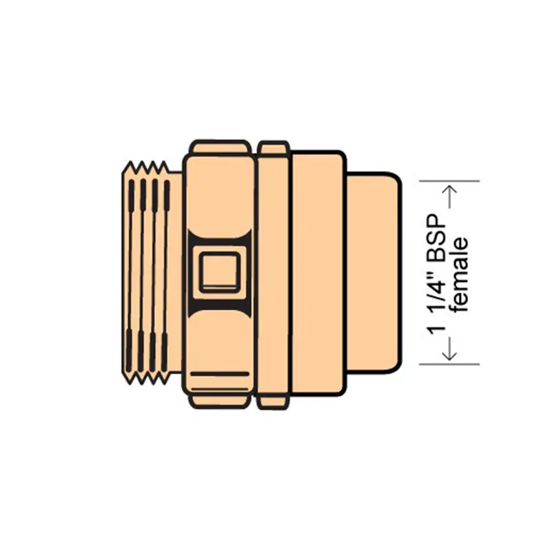 Elaflex 1.25" Swivel To Suit Zva32 Automatic Shut Off Nozzle 1