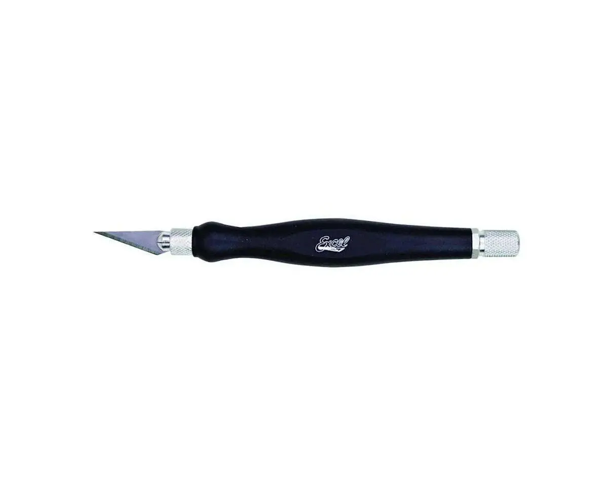 Excel K26 Fit Grip Hobby Knife (Black) W/#11 Blade & Cap 1