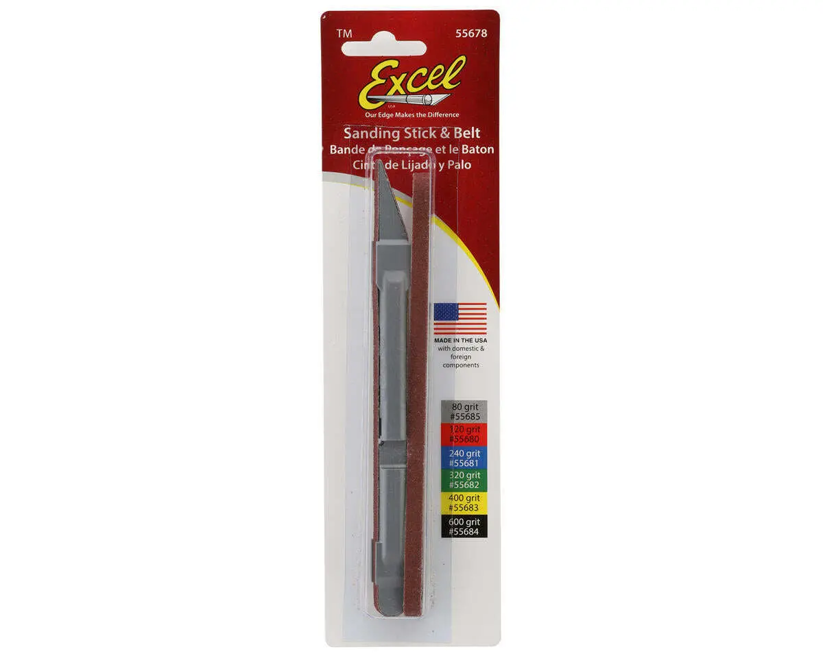 Excel Sanding Stick W/Two Belts (80 Grit) 1