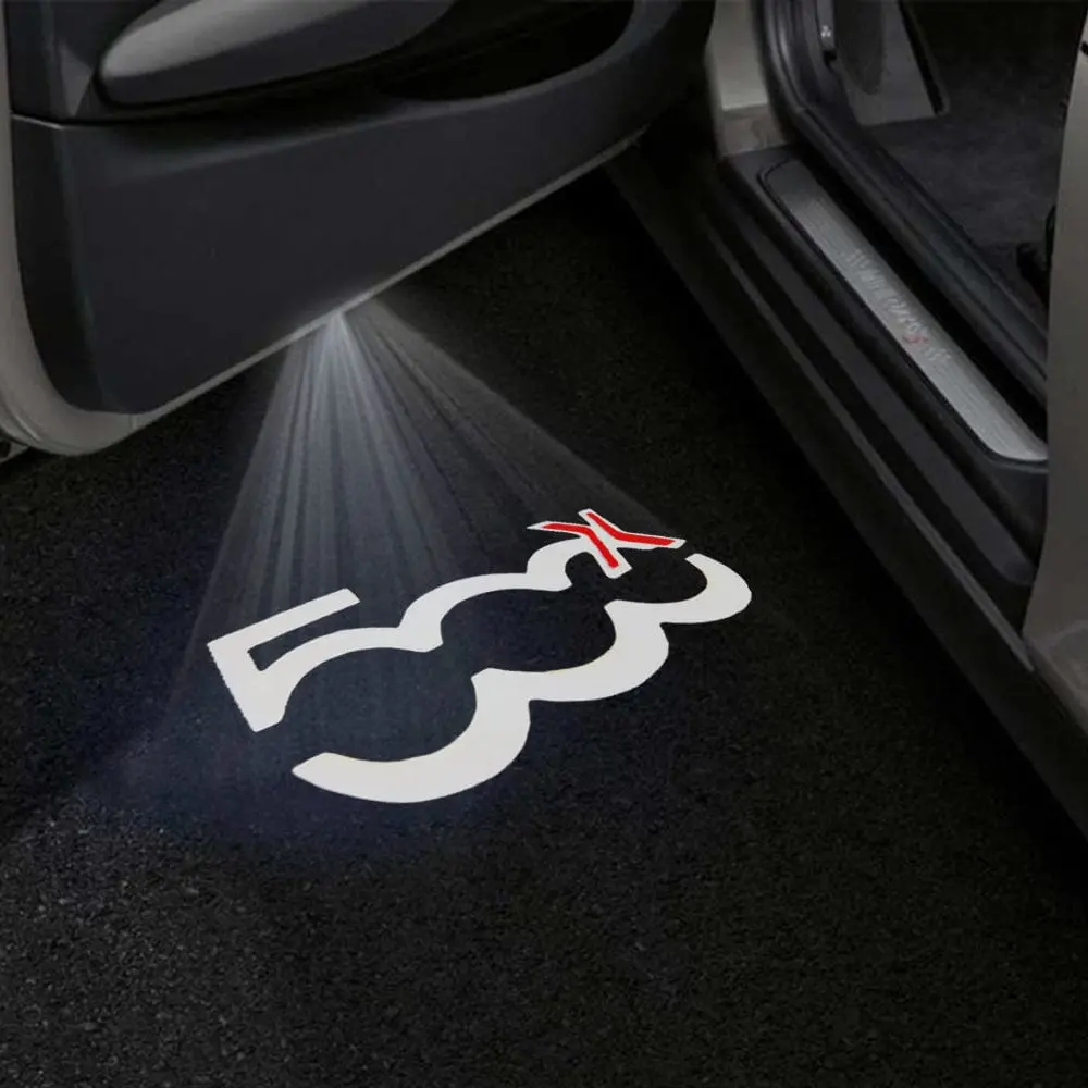 Fiat 500X Premium Door Puddle Lights Multiple Designs - 2014-2026 1