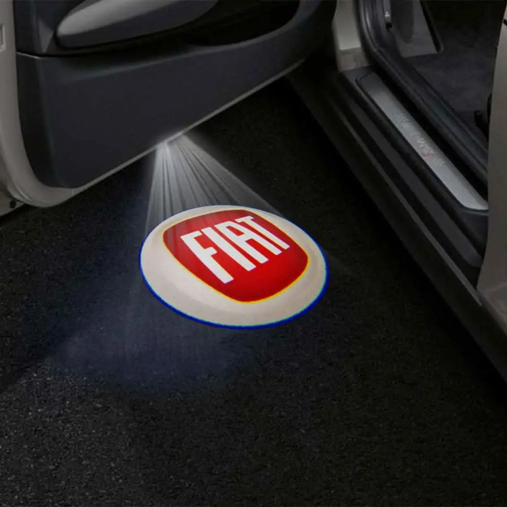Fiat 500L Premium Door Puddle Lights Multiple Designs - 2014–2020 1