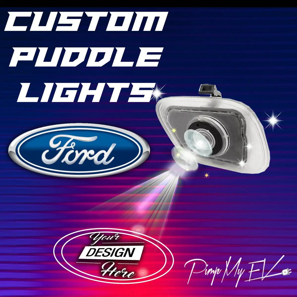 Custom Led Side Mirror Projector Puddle Approach Lights For Ford F150 2015-2026 1