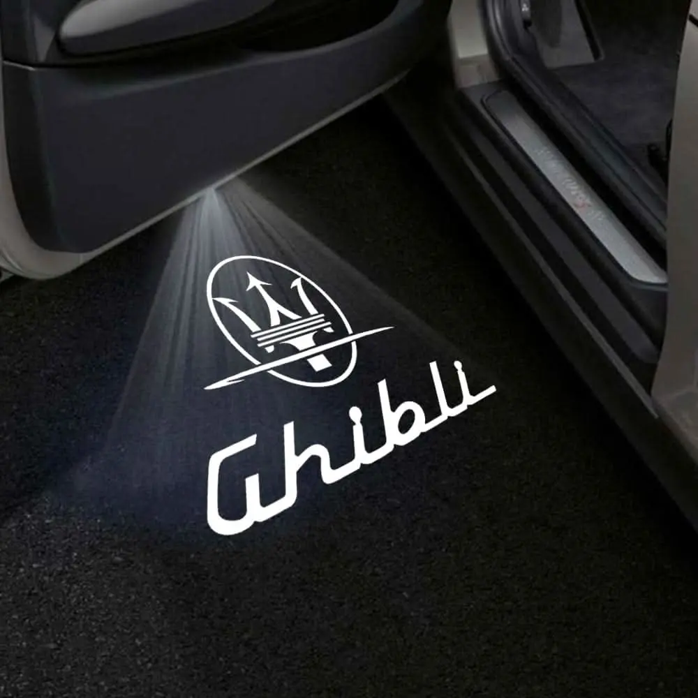 Maserati Ghibli M157 Premium Door Puddle Lights Multiple Designs 2014–2024 1