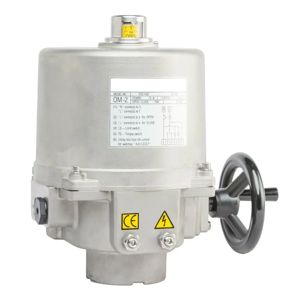 Go 0Mm Double Acting Stainless Steel Electric Actuator 24V Ac/Dc 1