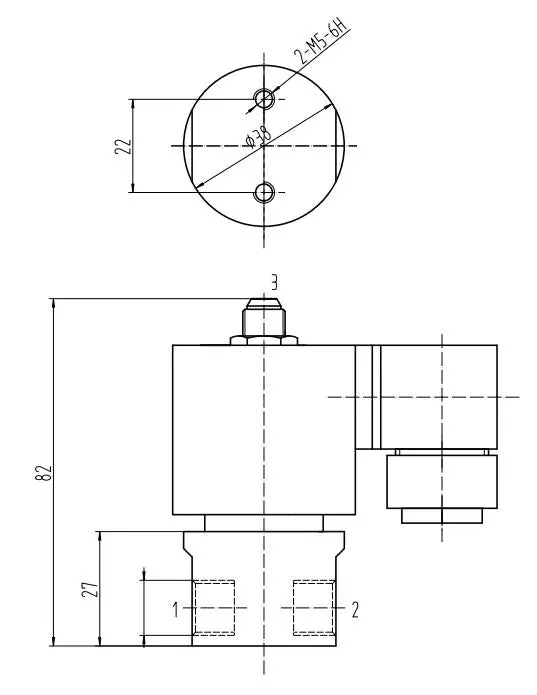 Go 1/4" Es58 304 Stainless 3 Way Direct Acting Normally Open Solenoid Valve 2