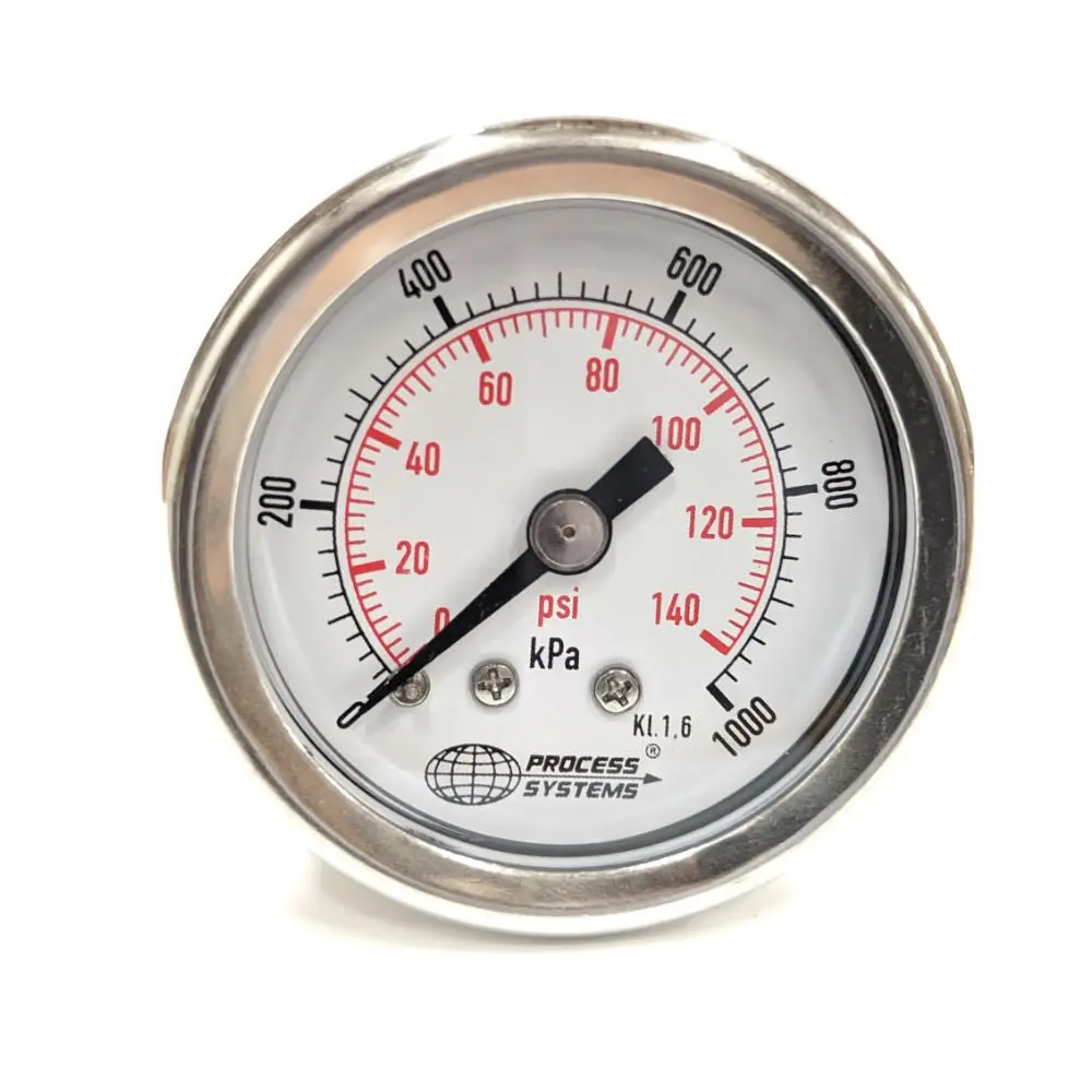 Go 1/8" Bsp Rear Entry 304 Ss Case Pressure Gauge 40Mm 1